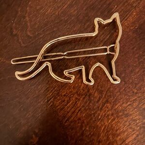 Gold Cat Hair Clip